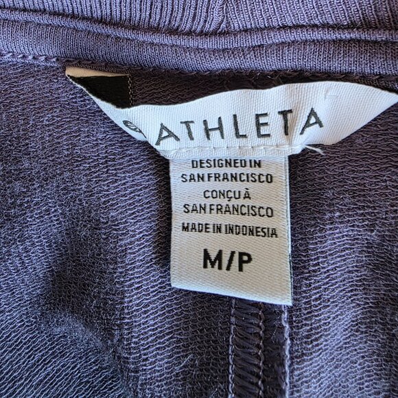Athleta Womens M P Purple Open Front Cardigan Sweater Soft Waterfall Stretch - Picture 7 of 8